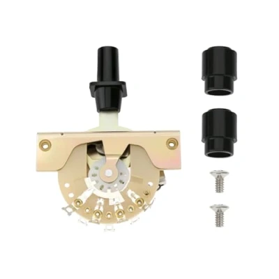 Image of YINETTECH 3 Way Guitar Pickup Selector Switch with 2 Knob Compatible Telecaster Pre 1977 Stratocaster Vintage Style