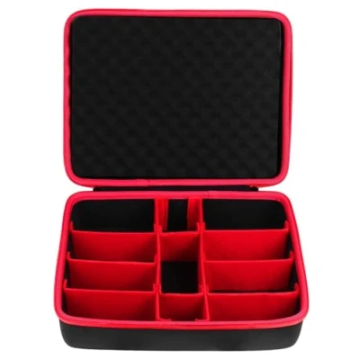 Image of Khanka Hard Battery Storage Box Holder, Case Replacement for Bosch/Einhell Power X Change 12V 18V 40V and Charger Holds 2.0/2.5/3.0/4.0/5.0/6.0 Ah Battery, Charger.(Emepty case)