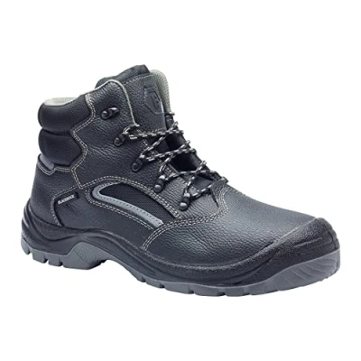 Image of Blackrock Lunar S3 Water Resistant Safety Chukka Boots with Anti Static Protection,Black Leather Hiker Steel Toe Cap &amp; Protective Midsole,Ankle Support,Lightweight Work