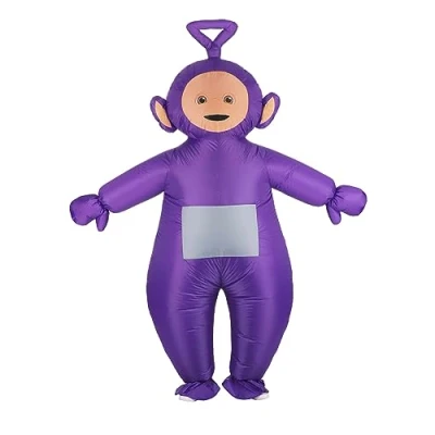 Image of Inflatable Tinky Winky Adult Teletubbies Fancy Dress Costume Standard