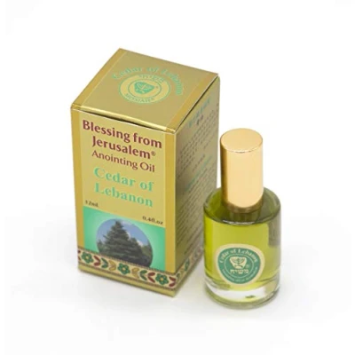 Image of Gold Anointing Oil Ceder of Lebanon 12ml from Holyland Jerusalem Limited Edition