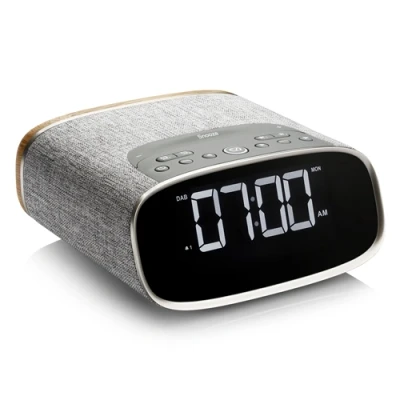 Image of Viewquest Lark Bedside Radio DAB/FM/BT Oak
