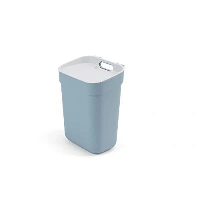Image of Curver Ready to Collect 100% Recycled 10L Kitchen Accessories Recycling Lift Top Bin Smoked Grey with Light Lid