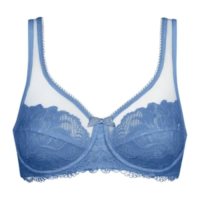 Image of Dim Women&#039;s Avec Armatures Generous Essentiel X1 Bra, Riviera Blue, 32C
