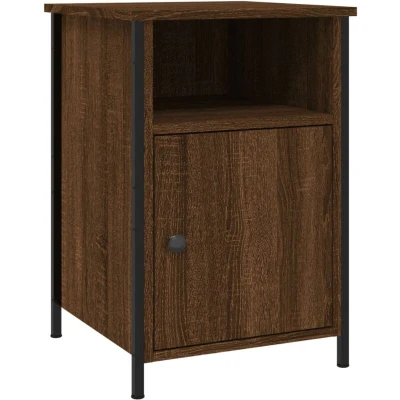 Image of vidaXL Bedside Cabinet Brown Oak 40x42x60 cm Engineered Wood
