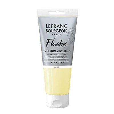 Image of Lefranc Bourgeois Acrylic Vinyl Emulsion, Ivory, 80ml Tube Vinylfarbe