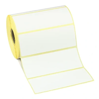 Image of Megalabels Zebra 6,000 Direct Thermal Labels (5 Rolls) 89mm x 36mm Permanent Adhesive for GK420D