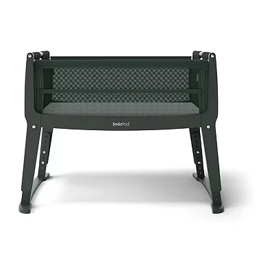 Image of SnuzPod Studio Next to Me Crib Portable, Lightweight Baby Bed with Zip Down Wall, 3D Breathable Mattress, 6 Height Settings and Comfort Incline Mode Ideal Home Travel Cot Wheels, Berlin