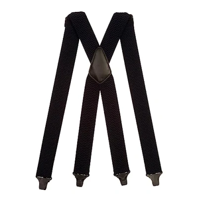 Image of Olata Heavy Duty X Shape Airport Braces/Suspenders with Plastic Clips 4cm. Navy Blue