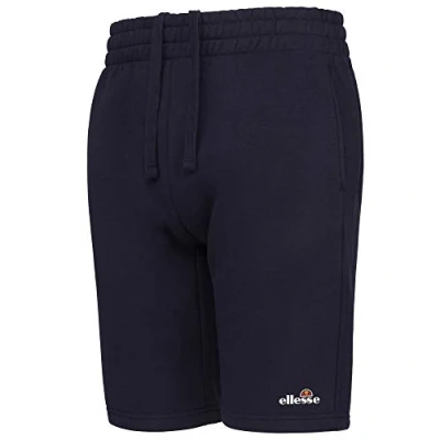 Image of ellesse Mens Fleece Short Casual Sweat Shorts Morena Navy Blue STK01664 New (Medium)