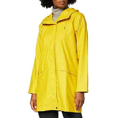 Image of Helly Hansen Womens Moss Rain Coat, L, Essential Yellow