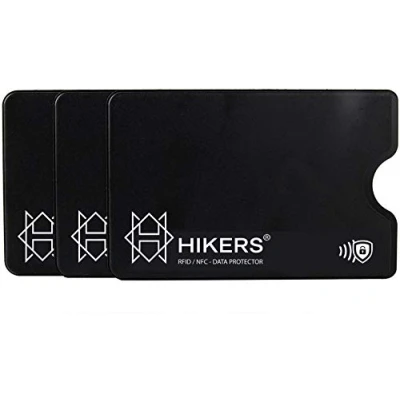 Image of HIKERS RFID Card Protector Sleeves (3 Pack) Contactless Protector.RFID Blocking and Credit Holder Bank Security Protectors