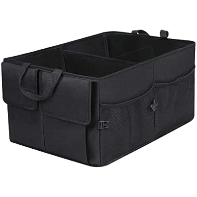 Image of Car Boot Organiser, Large Anti Slip Tidy Storage, Foldable, Durable Interior Declutter Bag, Super Volume for All Vehicle (Large)