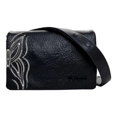 Image of Desigual GOODALL DORTMUND FLAP women&#039;s Shoulder Bag in Black