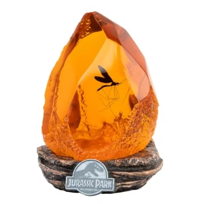 Image of Grupo Erik Jurassic Park Lamp Mosquito in Amber Table Merchandise Desk LED Gifts
