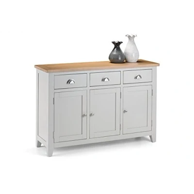 Image of Julian Bowen Richmond Sideboard Ass, Grey/Oak, One Size
