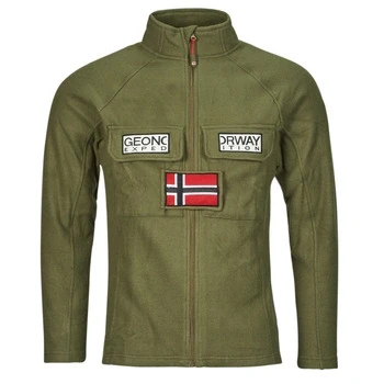Image of Geographical Norway TANTOUNA men&#039;s Fleece jacket in Kaki