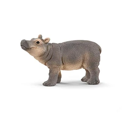Image of SCHLEICH 14831 Baby Hippopotamus Wild Life Toy Figurine for children aged 3 8 Years