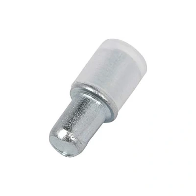 Image of Trend Premium 5mm Metal Shelf Support Pegs, Pack of 12, With Removable Rubber Sleeves for Glass Shelves, SS/M5/12
