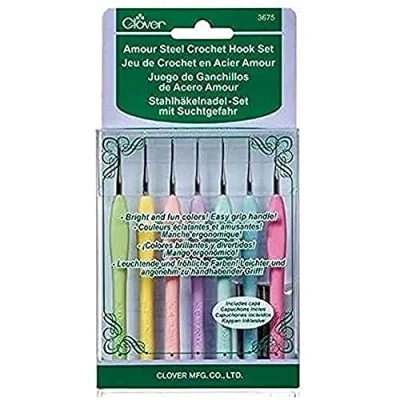 Image of Clover Hook Set, Metal, Green/Yellow/Purple, 1