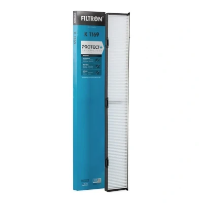 Image of 64316803970, 64316925981, 64316946629, 64316962548, 64316962551 Pollen Filter FILTRON K 1169 Particulate 829mm 133,5mm 29mm BMW: 3 Coupe