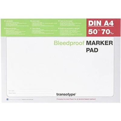 Image of Copic Brand A4 Marker Pad, 50 Sheets, 70g Paper Weight, Art Supplies