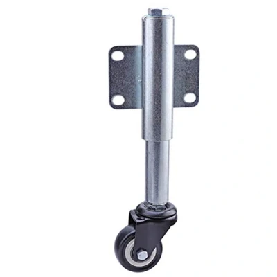 Image of 2&quot; PU Gate Wheel Spring Loaded Swivel Caster with Heavy Duty 110lbs 50kg Load Capacity