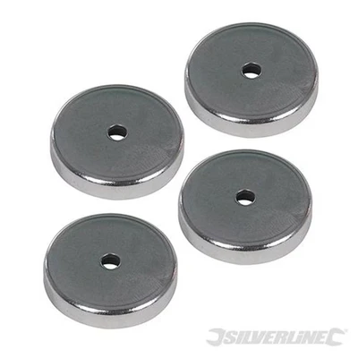 Image of Silverline Ferrite Magnet 4pk 7.2kg Capacity
