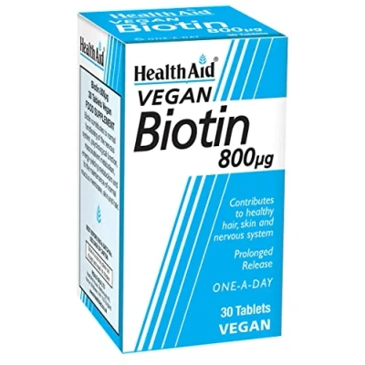 Image of HealthAid Biotin 800μg 30 Tablets