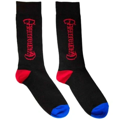 Image of Grateful Dead Vertical Mono Logo Ankle Socks UK Size 6 11, black, 11