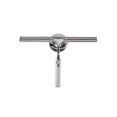 Image of Deluxe Squeegee with Suction Cup Wall Mount, Shower Screen Cleaner Croydex