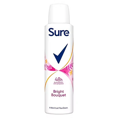Image of Sure Women Bright Bouquet Antiperspirant Deodorant 150ml