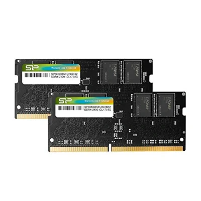 Image of Silicon Power 16GB Kit (2 x 8GB) DDR4 RAM 2400MHz (PC4 19200) 260Pin 1.2V CL17 Non ECC Unbuffered SODIMM Laptop Memory