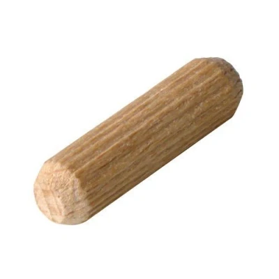 Image of 20 x Solid Birch wood wooden dowels 8mm 30mm with tapered ends.