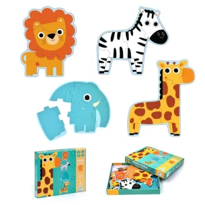 Image of Djeco DJ07135 Progressive Puzzles, Mixed
