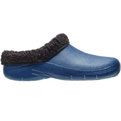 Image of Briers Comfi Fleece Garden Clog Navy Size 7