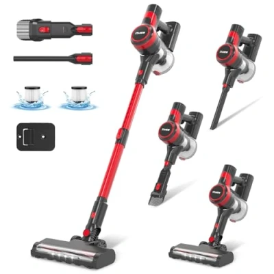 Image of Stanew 4 in 1 Cordless Bagless Vacuum Cleaner,22.2V 2200mAh Battery Cleaner,150W 2 Speed,Lightweight,40 Minute Range,Family Multi Purpose