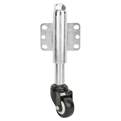 Image of Akozon Gate Wheel 2&quot; PU Spring Loaded Swivel Caster Heavy Duty 110lbs Load Capacity