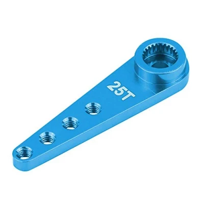 Image of RC Car Servo Arm, CNC Machining Aluminum Alloy 25T Arm for WPL 1627 Remote Control Truck Accessory Parts(Blue)