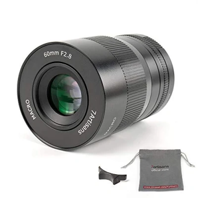 Image of 7artisans 60mm F2.8 Macro APS C Wide Angle Fisheye Fixed Lens For Compact Mirrorless Cameras Canon EOS M/EOS M2/EOS M3/EOS M100/EOS M5/EOS M6/EOS M50/EOS M10/EOS M200 Black