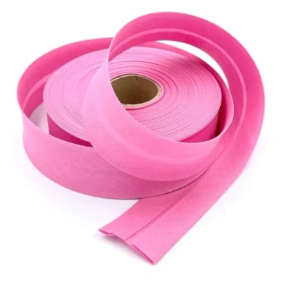 Image of Craft Cult 40mm Wide Plain Bias Binding Tape 25 Metre Roll (25 Candy Pink)