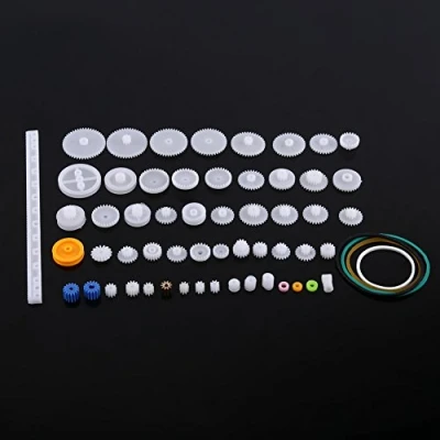 Image of Fafeicy Plastic Gears Set Pulley Belt Worm Kits Crown gear Robot Motor Toy DIY Parts for Model Amateur(60 packages)
