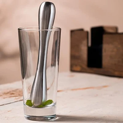 Image of Stainless Steel Muddler by bar@drinkstuff Modern Stylish Design Perfect for Mojitos!