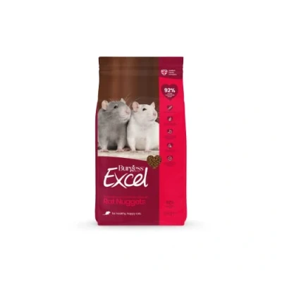 Image of Burgess Excel Rat Nuggets, 4 x 1.5 kg,brown,1.5 kg (Pack of 4)