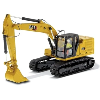 Image of Diecast Masters 85569 Caterpillar 320 Hex Excavator 1:50 Scale Approx. 18.3 x 6.3 8 cm, for Ages 14 and up, Yellow