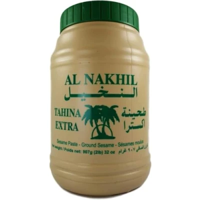 Image of Tahina Tahini Ground Sesame Seeds Oil Paste Al Nakhil 100% Natural 907g