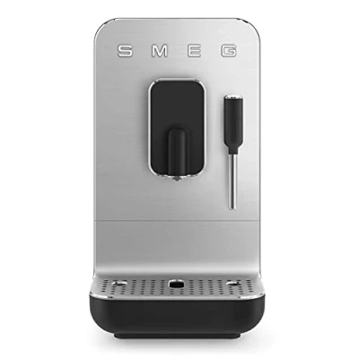 Image of Smeg 50&#039;s Style BCC12BLMUK Espresso Coffee Machine Matt Black