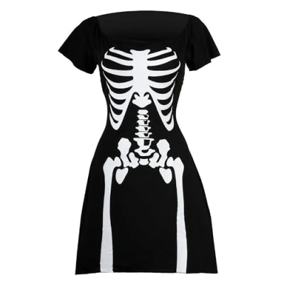 Image of I Love Fancy Dress ILFD4032M Off Shoulder Skeleton (Medium)