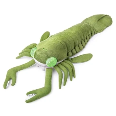Image of PuffPurrs Realistic Cambrian Ancient Organism Eurypteroid Plush Toy Simulation 16.5&quot; Lifelike Sea Creature Stuffed Animals, Unique Distant Era Ocean Model Plushie Gift for Kids
