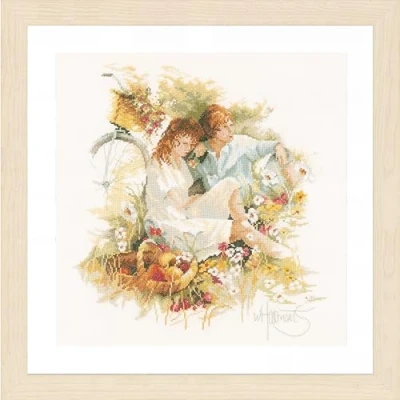 Image of Lanarte Cross Stitch Kit, Multicoloured, 32x37cm